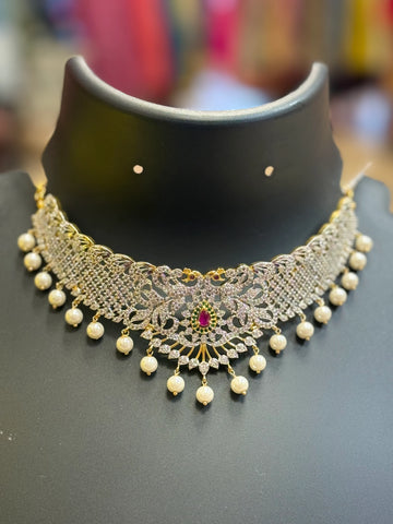 CZ Necklace/Choker set