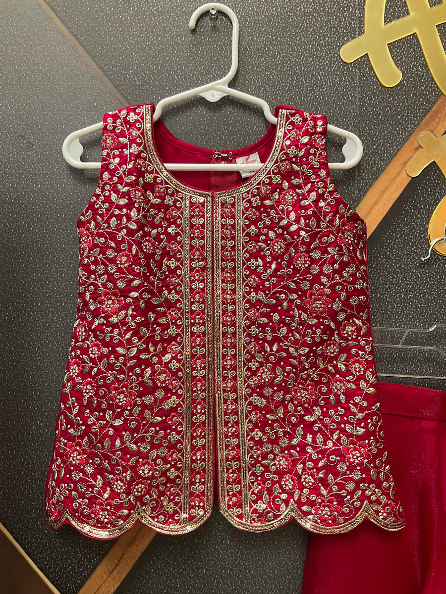 Toddler Pink Palazzo set