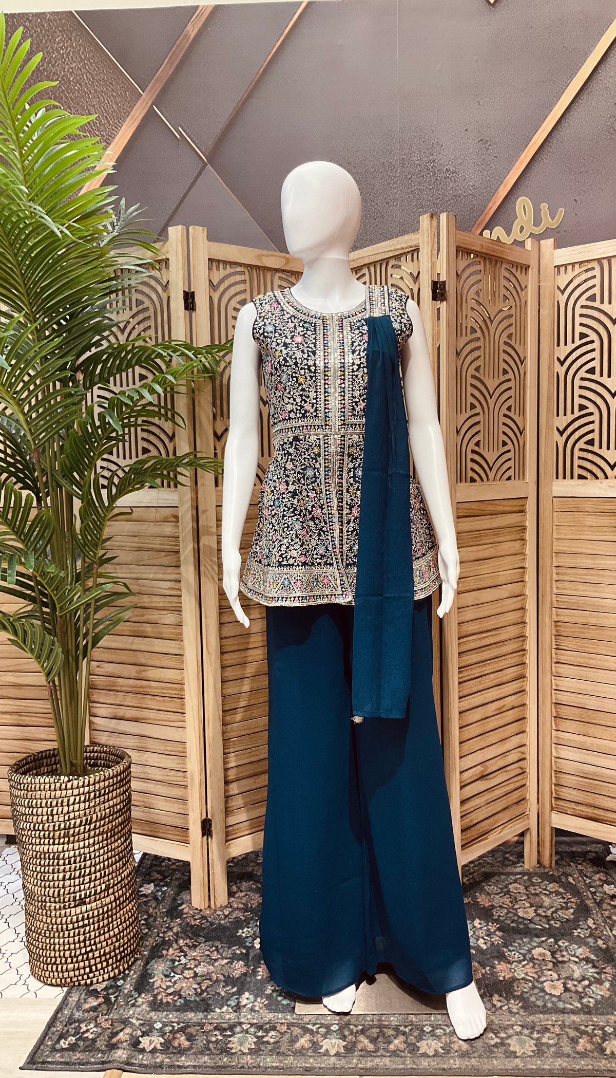 Teenage Girls - Teal Blue sharara
