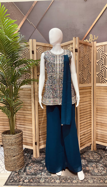 Teenage Girls - Teal Blue sharara