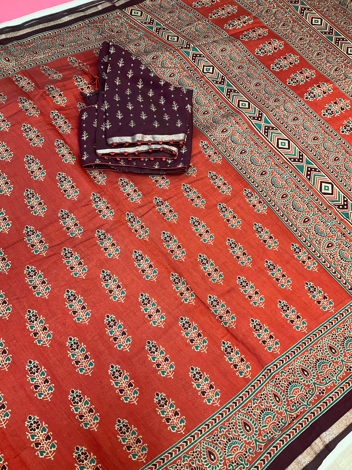 Soft and Lightweight Modal Silk Saree - Blouse Size 40 (Fits up to 44)