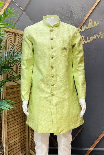 Light Green - Indo Western Men’s Sherwani set