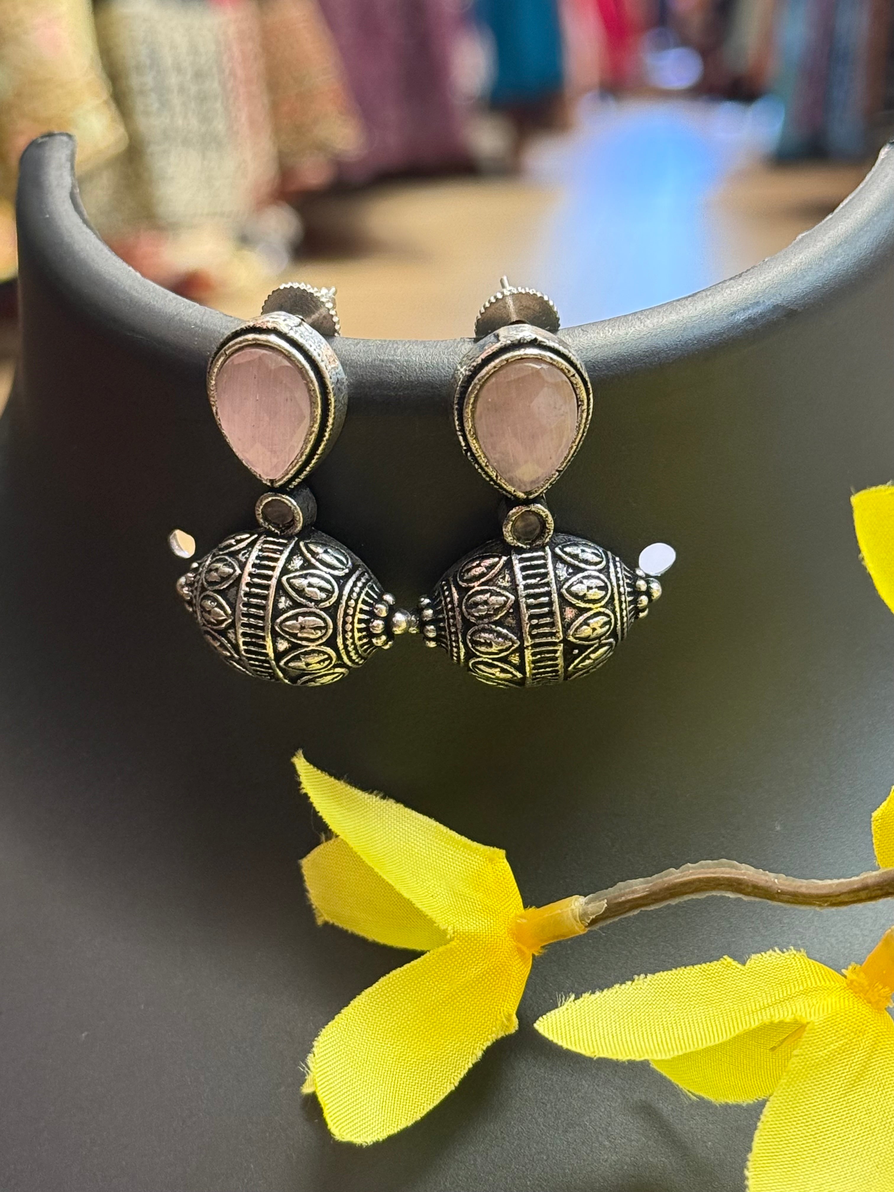 German Silver Earrings