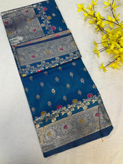 Silk Saree with Meenakari Weaving