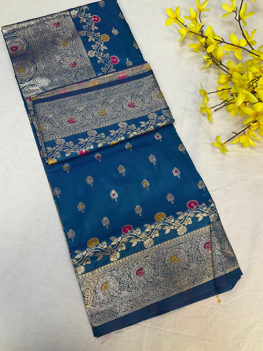 Silk Saree with Meenakari Weaving