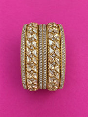 Gold Bangles set - set of 6 pieces