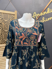 Peacock Blue- Kurti set