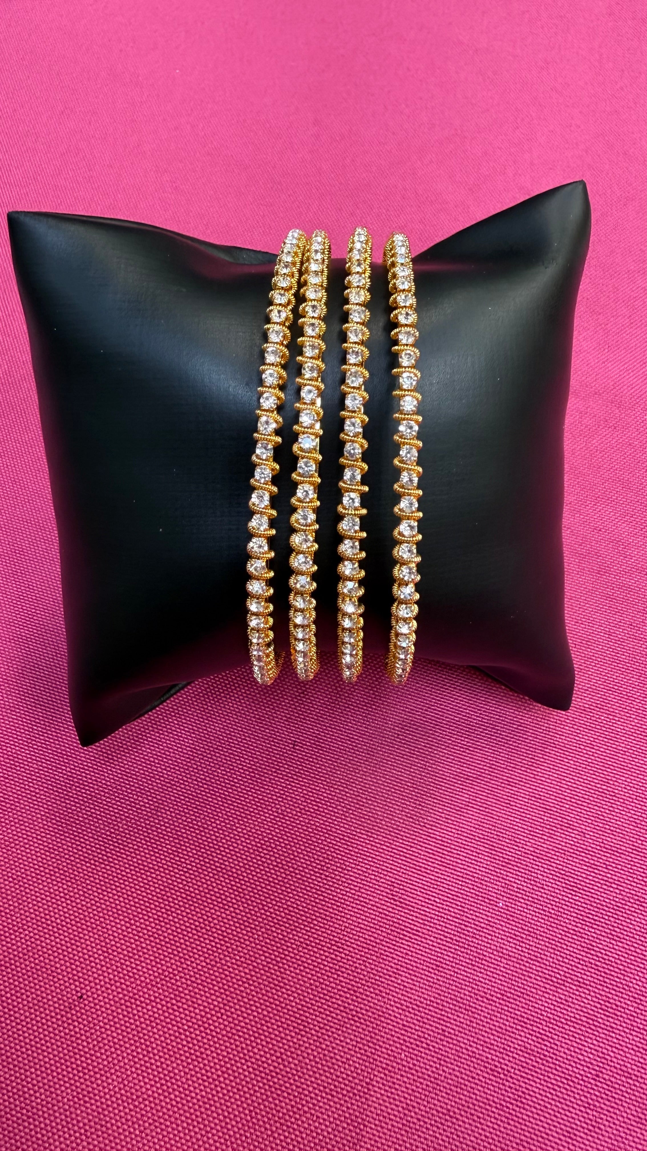 CZ Bangles set- set of 4