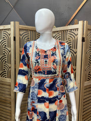 Modern Design Pure Cotton Long Kurti