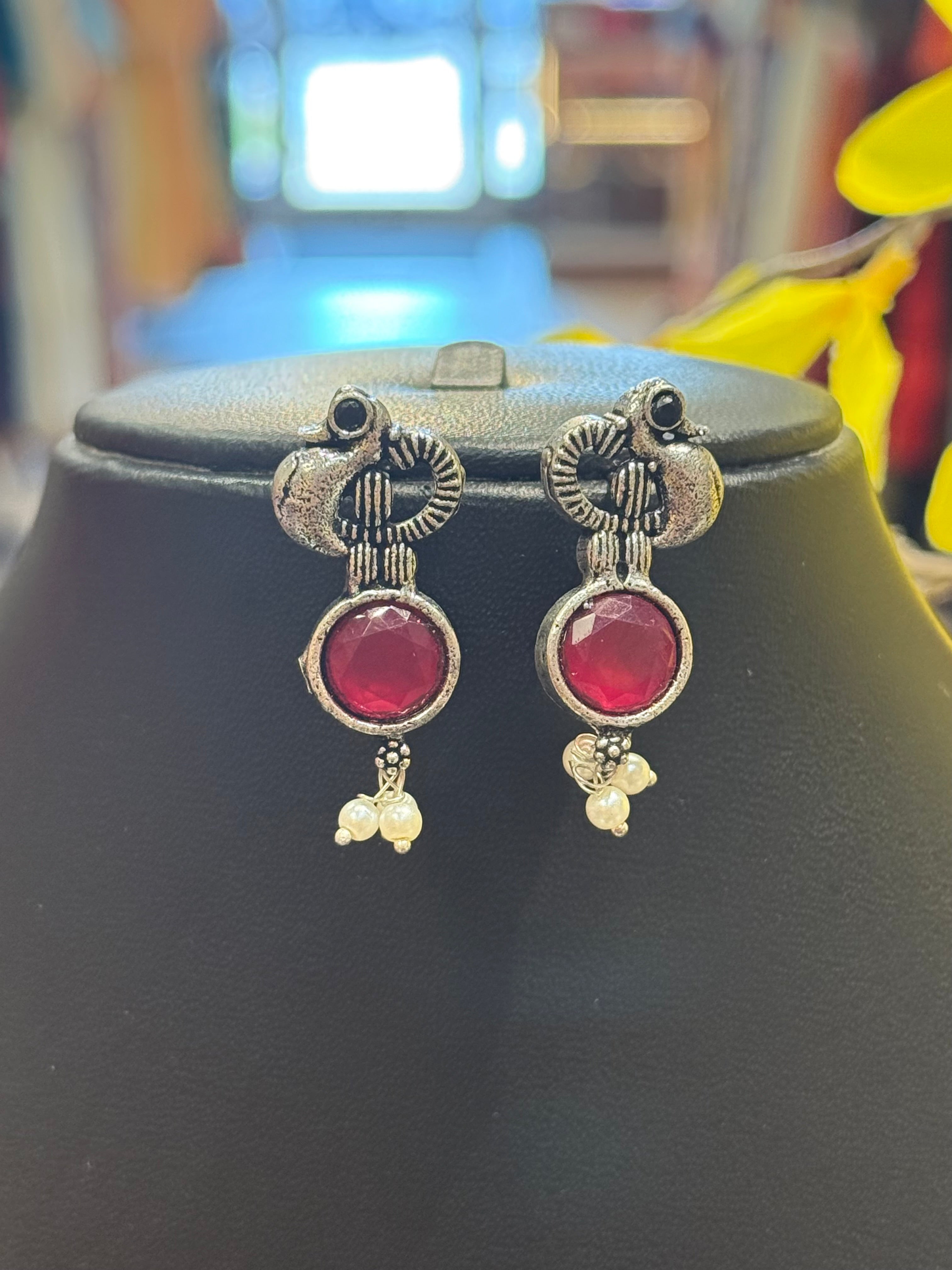 Peacock Design German Silver Necklace sets