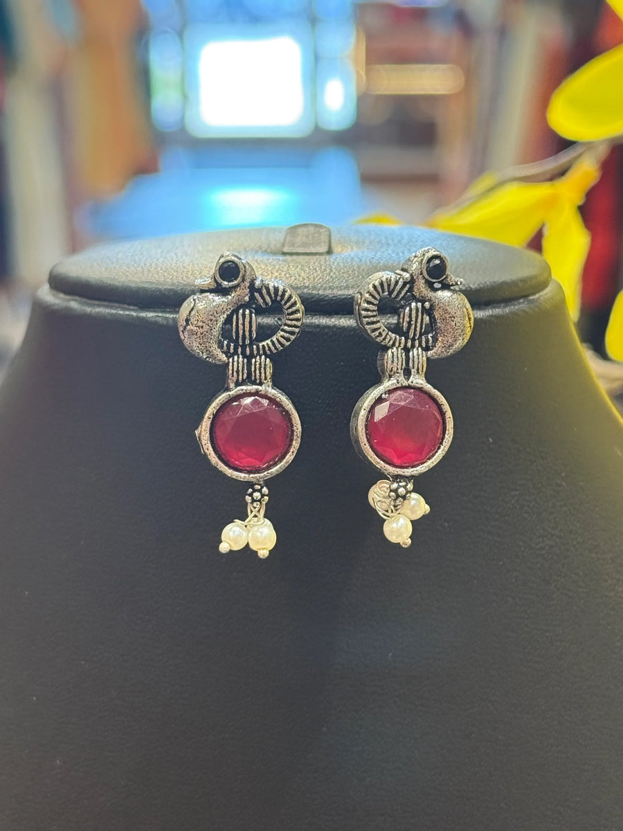 Peacock Design German Silver Necklace sets