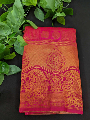 Pure Silk Saree - Copper Zari Work Traditional & Trendy 7 Colors