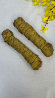 Dark Gold Soft Crushed Dupatta