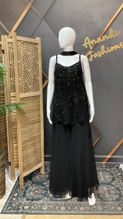 Black Palazzo set