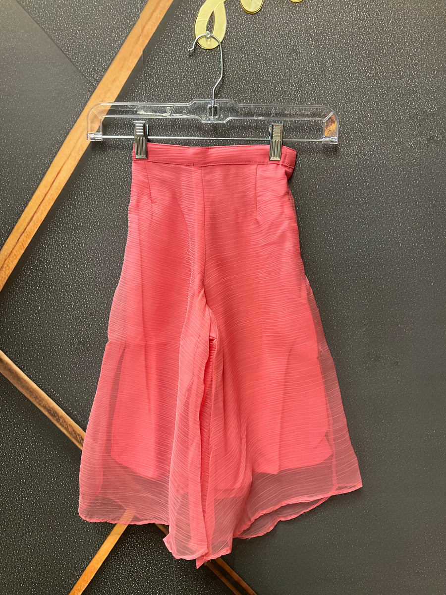 Neon Pink Toddler sharara set