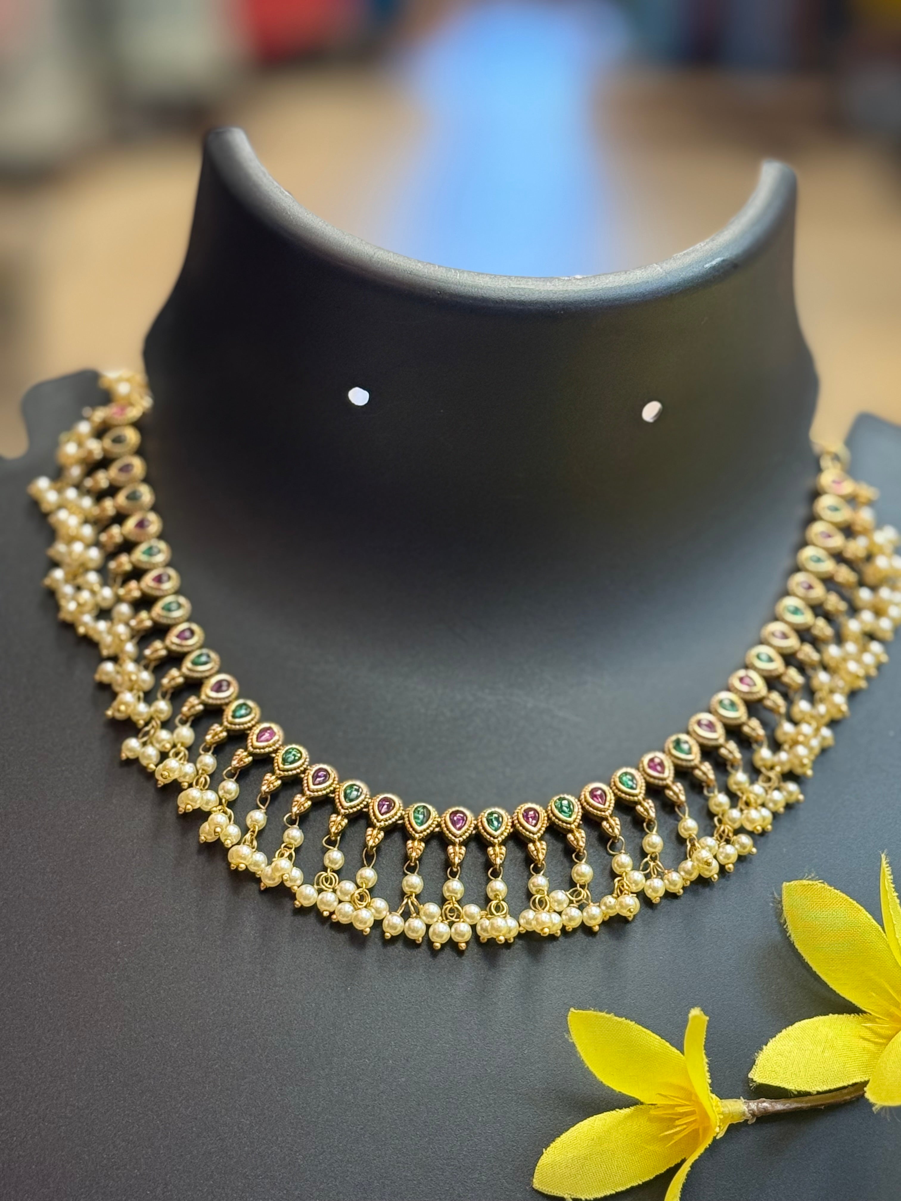 MattFinish Guttapusalu Necklace set