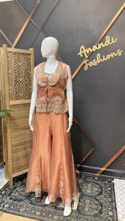 Palazzo set with vest