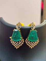 Party Wear Kante Model CZ necklace set