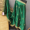 Satin Silk Dupattas with Gold Zari Work