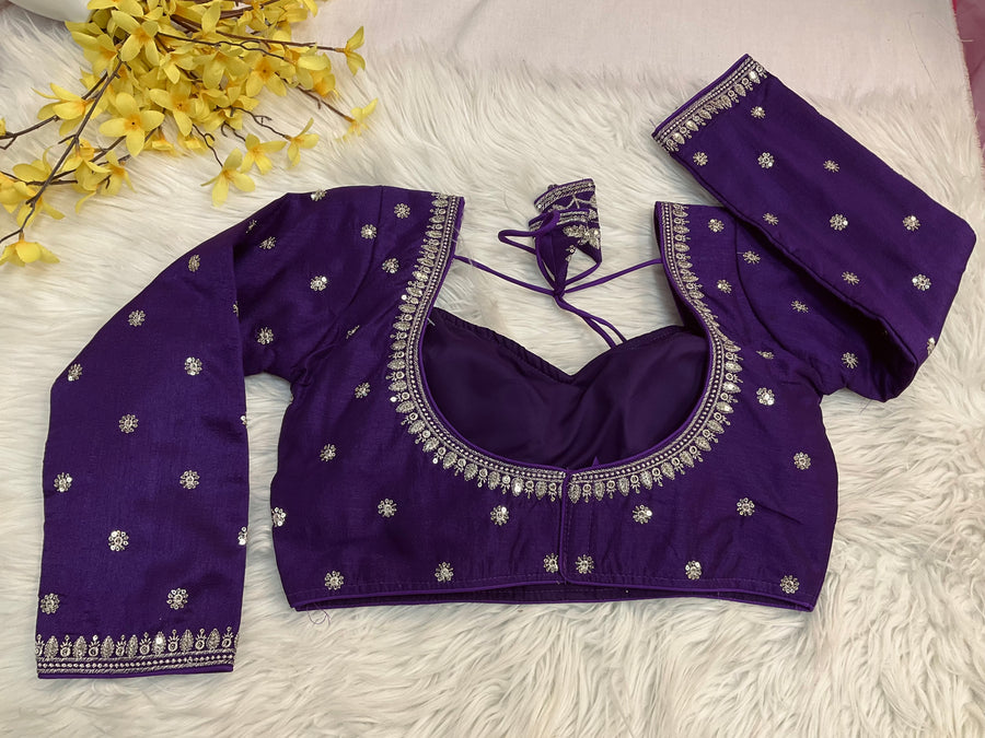 Purple color blouse - Women - Blouse - Anandi Fashions