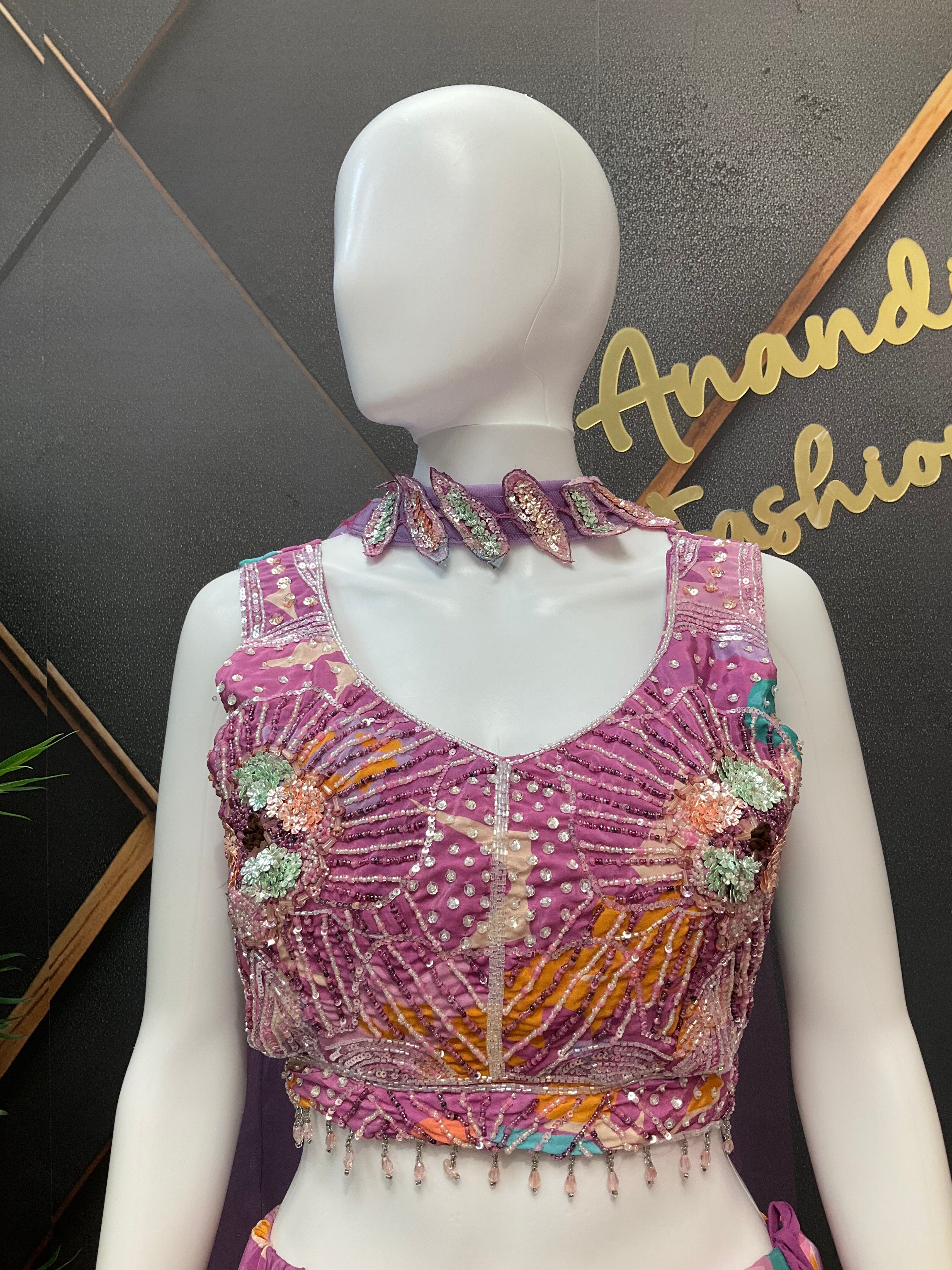 Size 36- Floral Designer Lehenga set