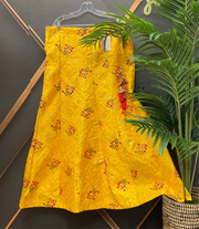 Bright Yellow Lehenga Skirt - Party Wear