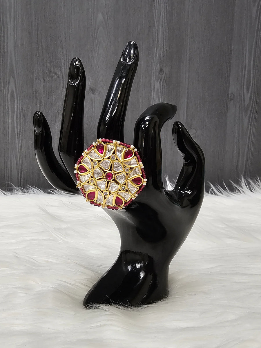 Statement Mossianite FingerRing- Adjustable