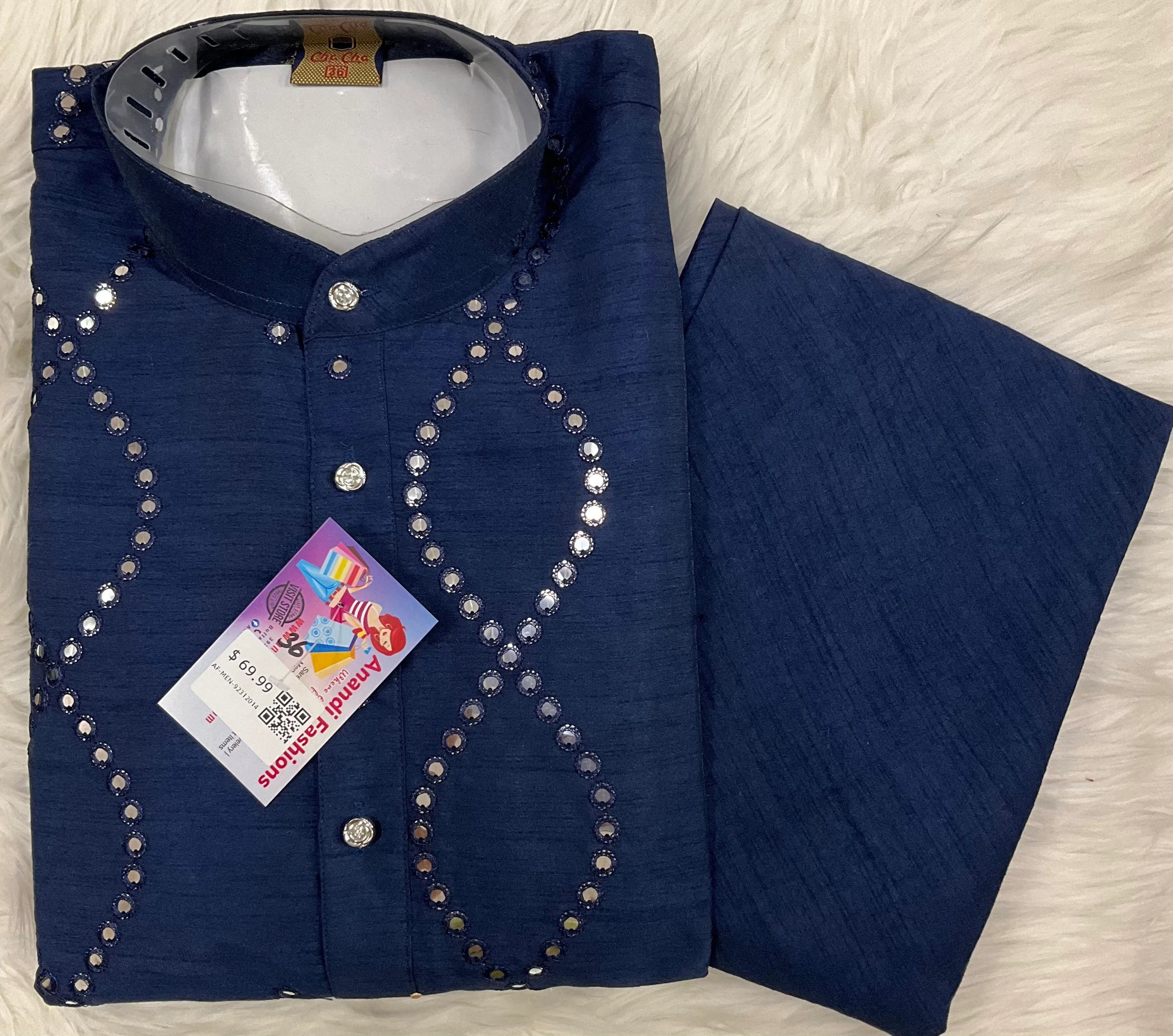 Mens kurta - Blue Kurta and Blue Pajama