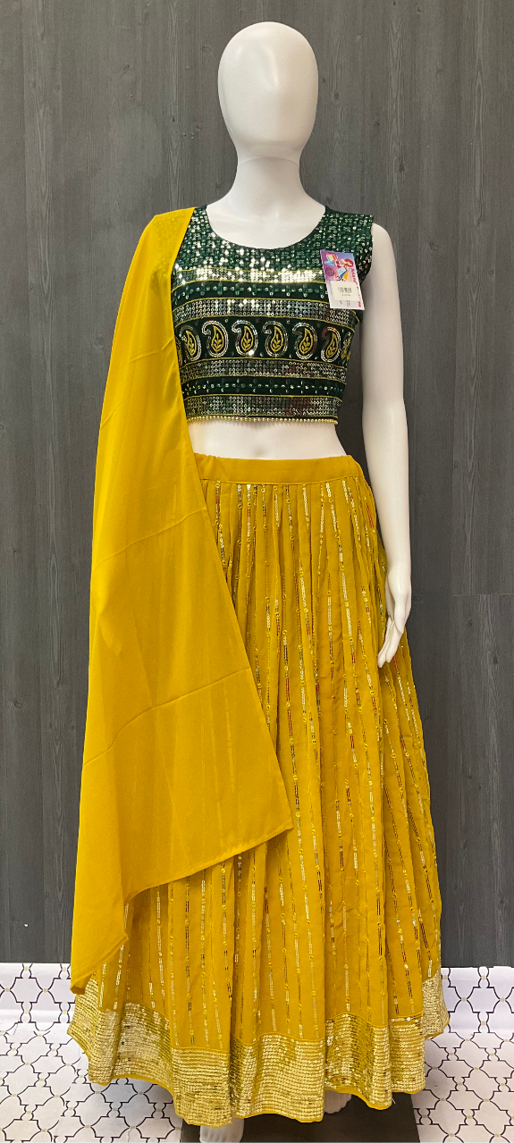 Lehenga Blouse Design - Exquisite and Stunning Lehenga Set Design image 1