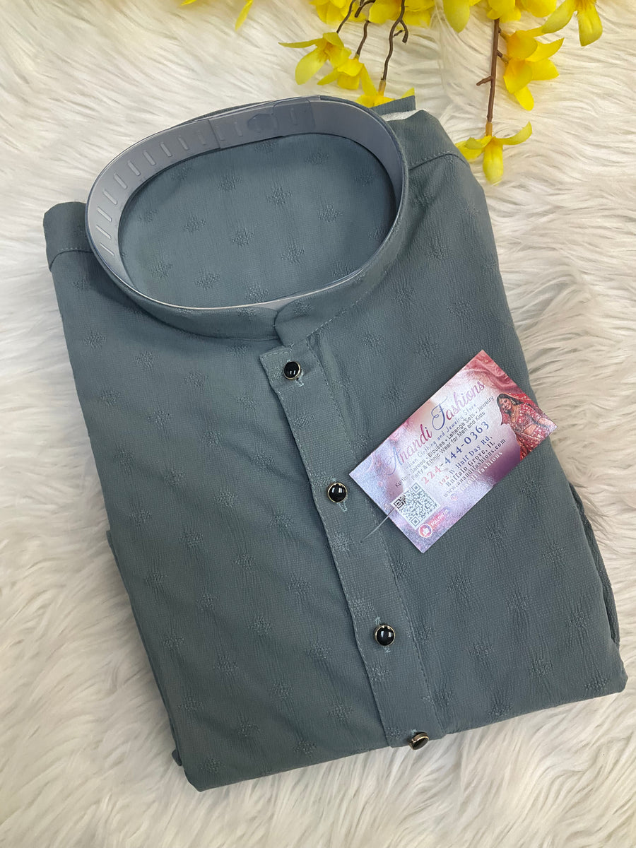 Grey Mens kurta set