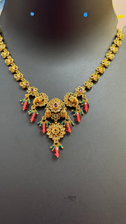 Antique Finish AD Necklace set