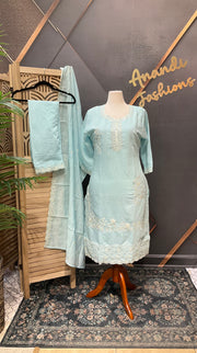 Women’s Light Blue Kurti set