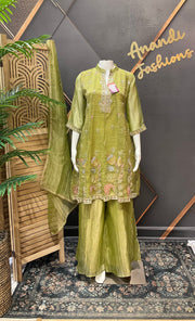Women’s Green Party Wear Palazzo set
