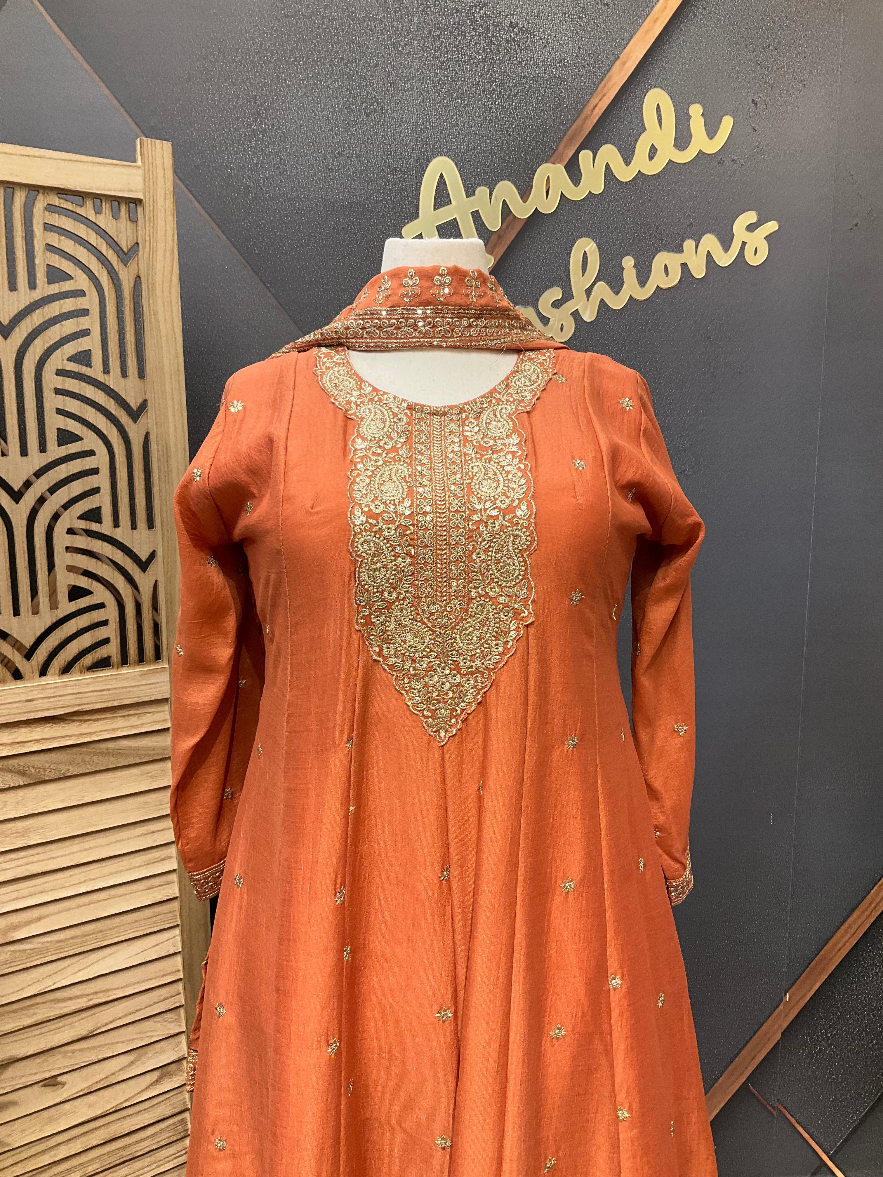 Pastel Colors - Party Wear Anarkali Kurti set