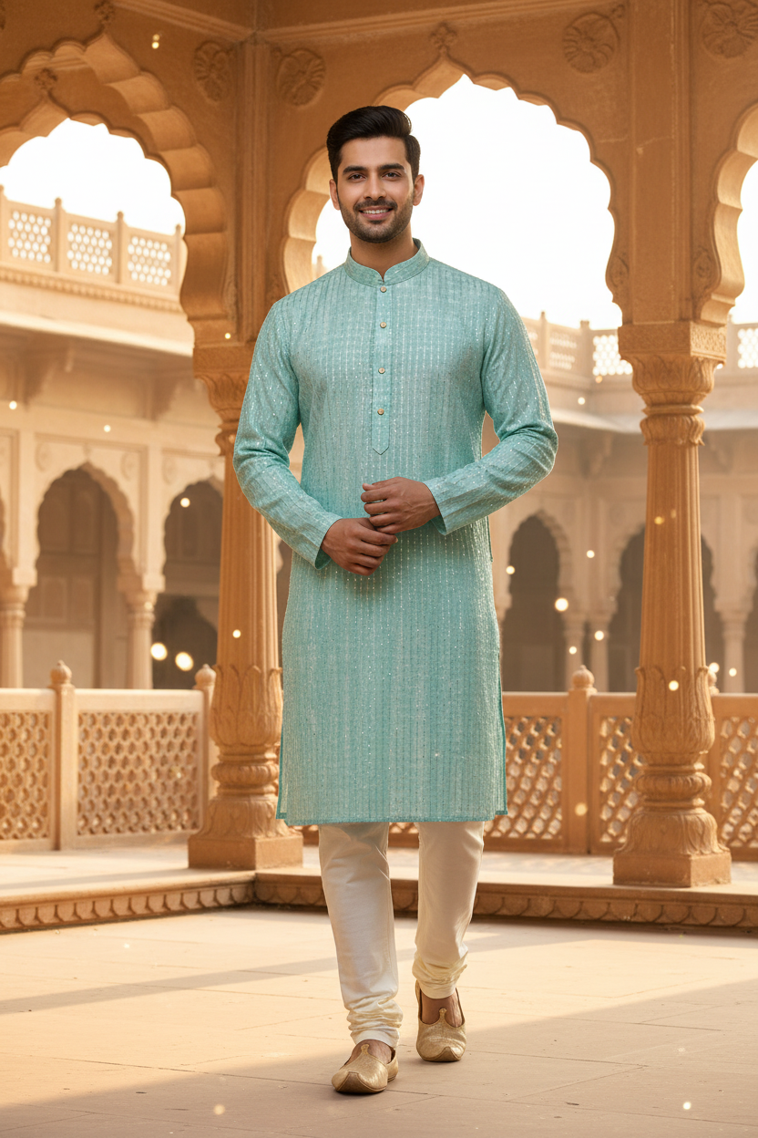 Men’s Colorful Kurta Set - Mens - Kurta Set - Anandi Fashions