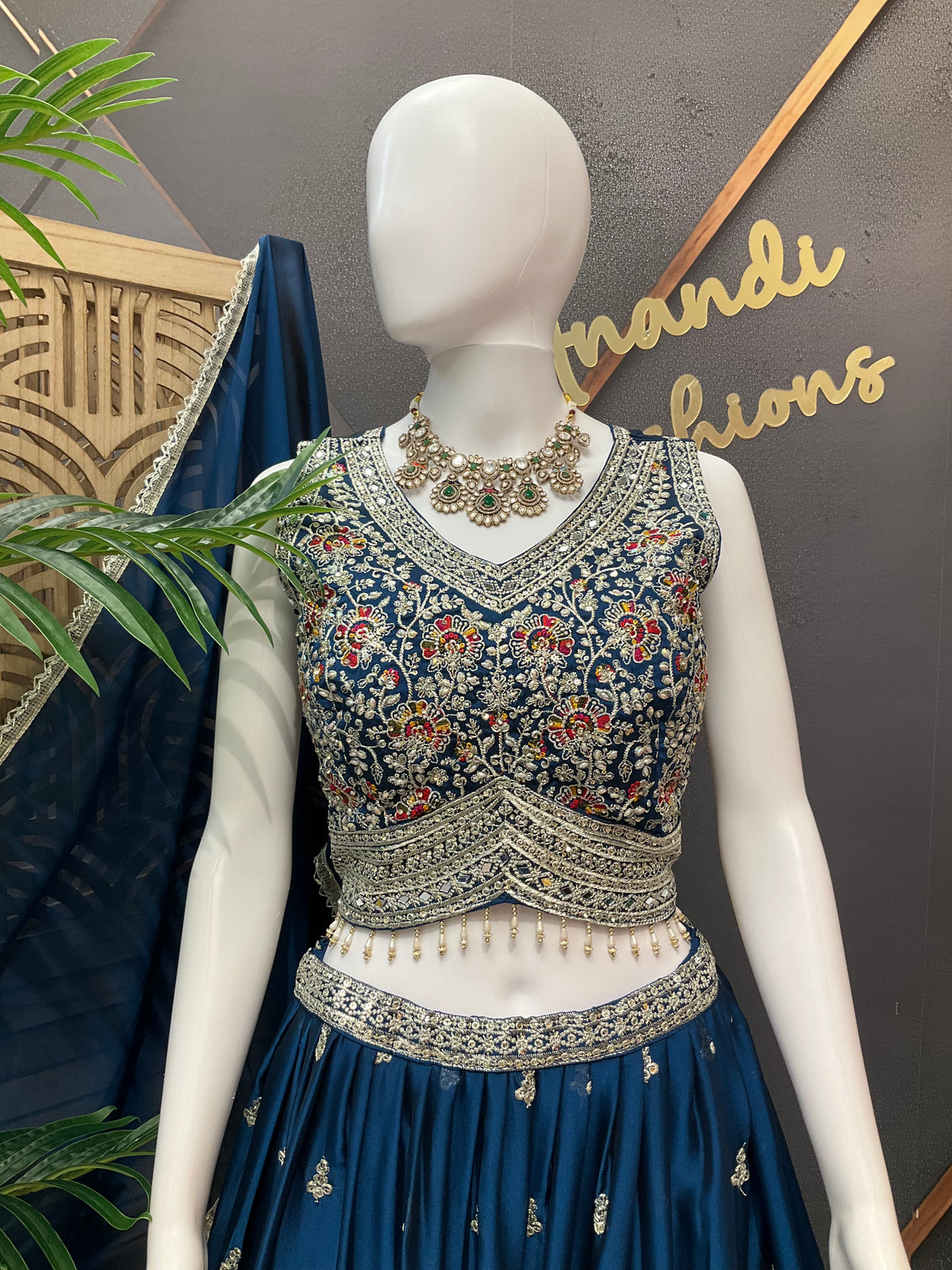 Size 42 - Satin Silk Party Wear Lehenga sets