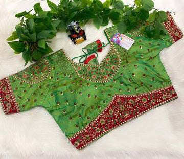 Vibrant Multi Colors Work blouse - Size 40