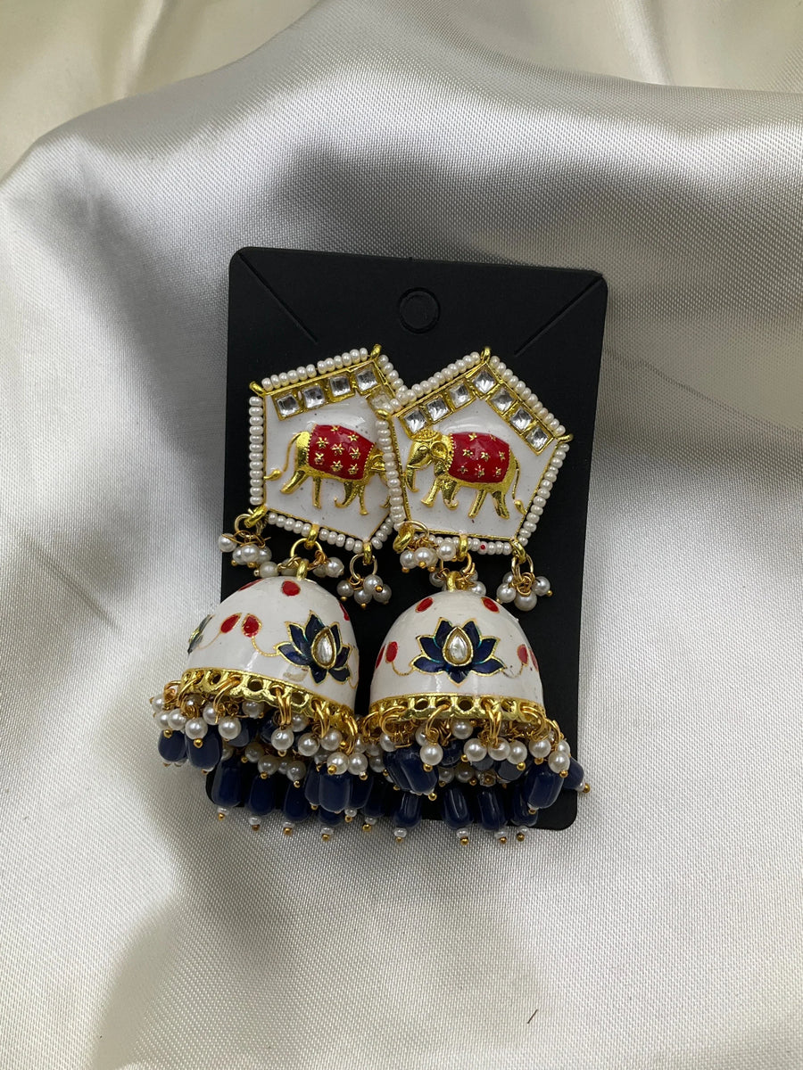 Meenakari Jumka Earrings