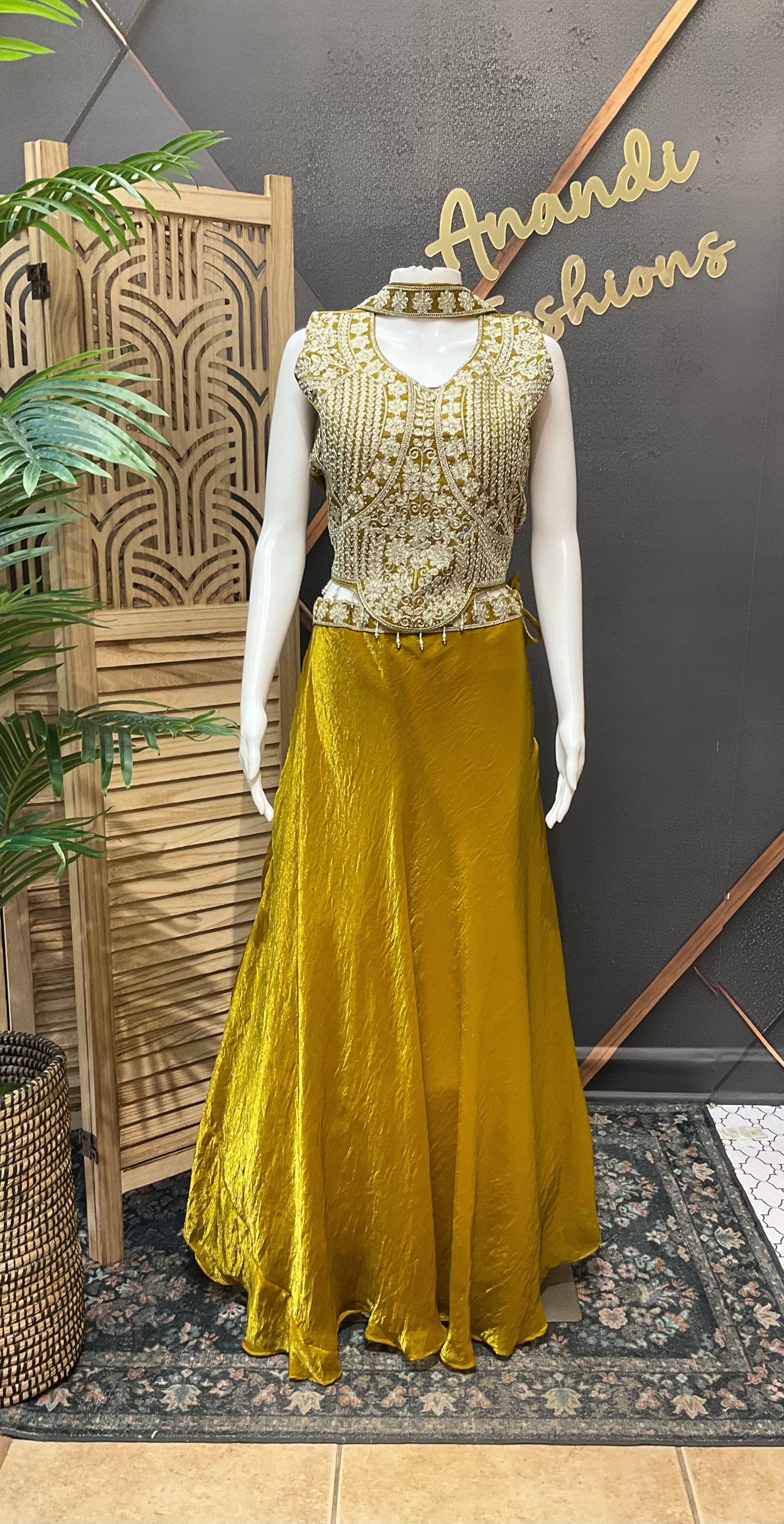 Yellow Fancy Lehenga Set