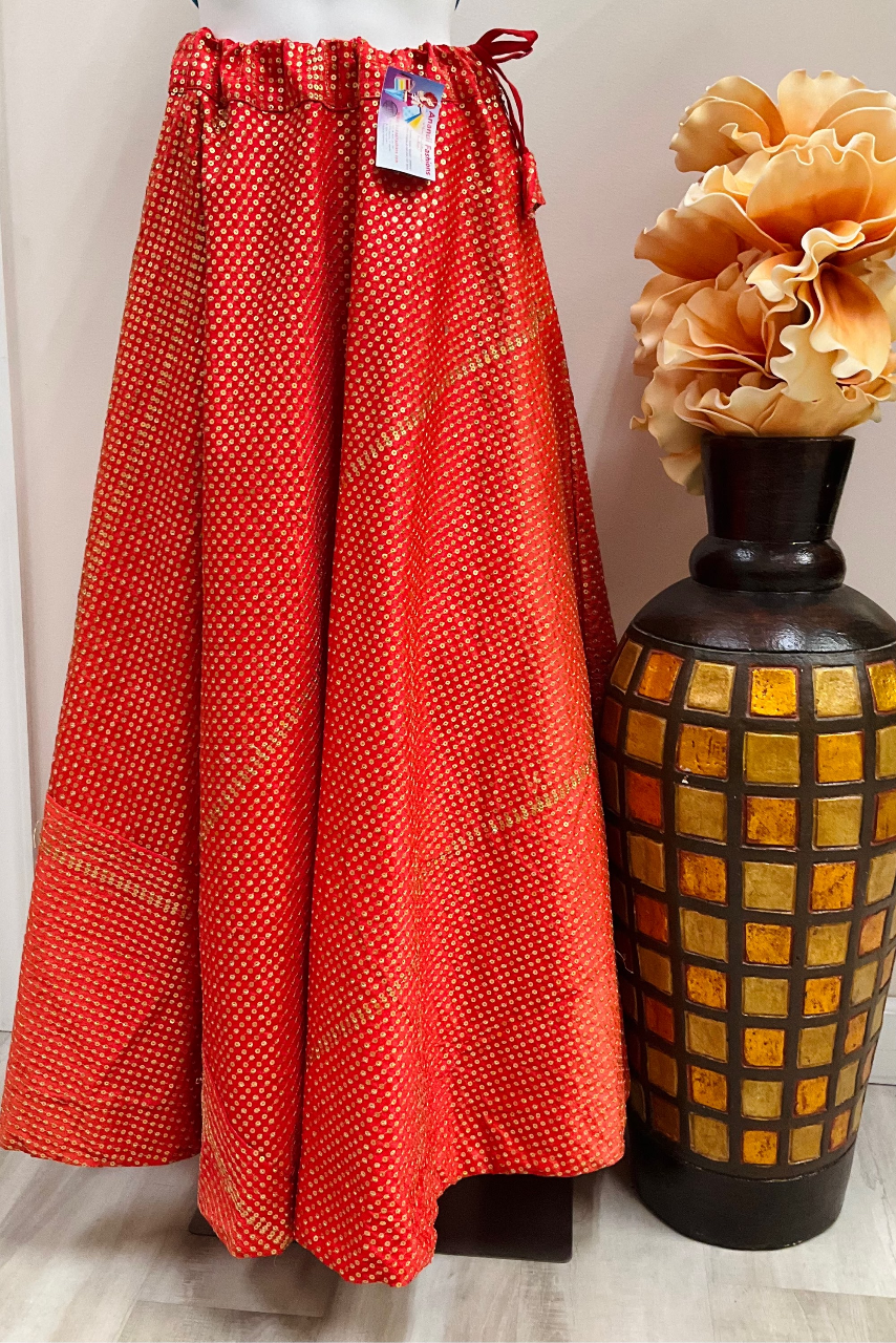 Red sequin work lehanga image 0