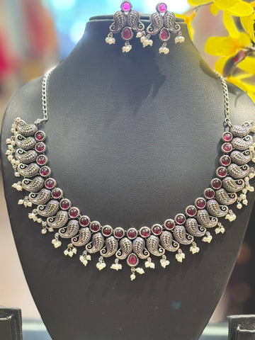 Mango Design - German Silver Necklace sets