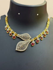 Unique Design CZ Party Wear Necklace set