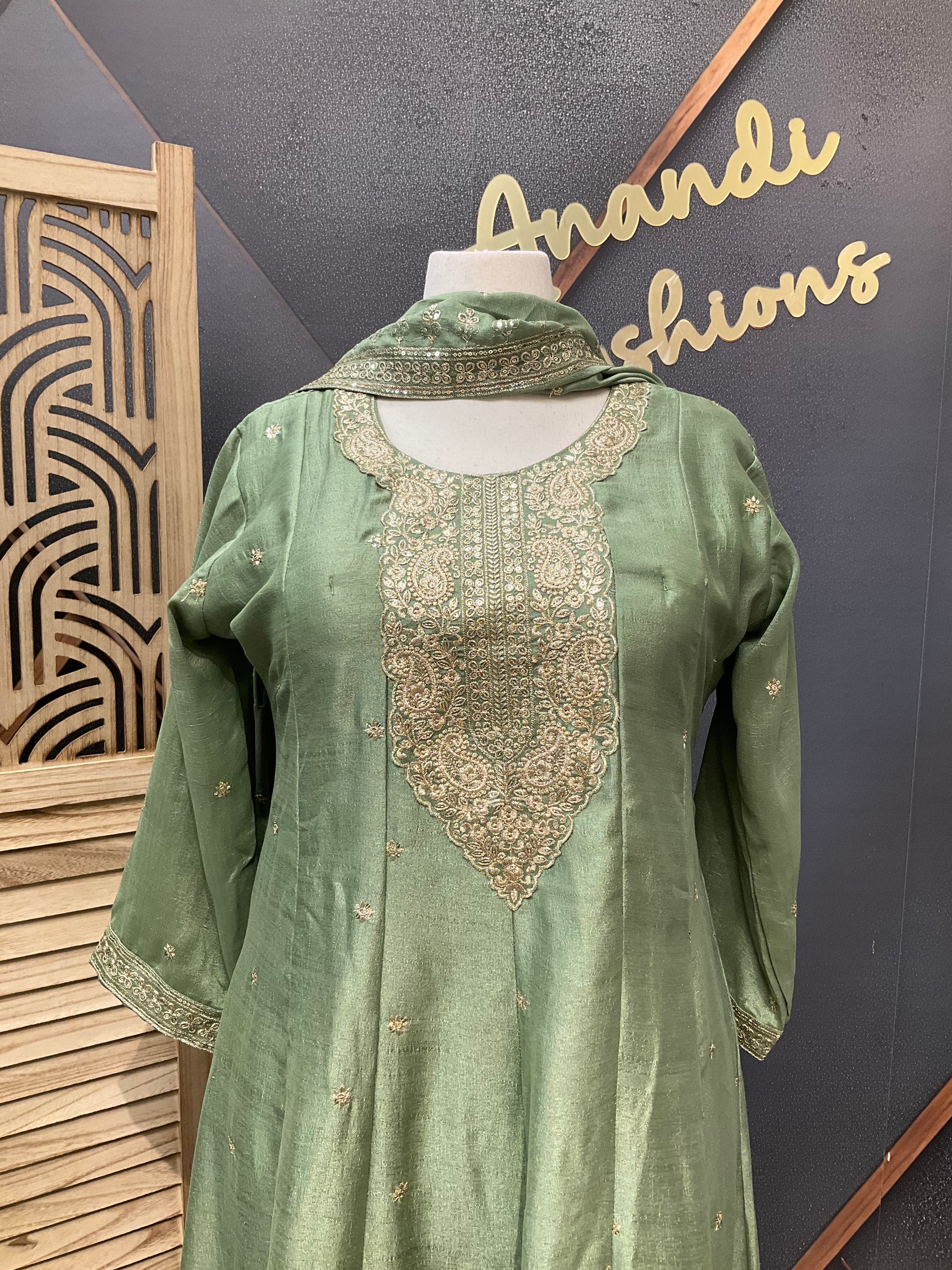 Pastel Colors - Party Wear Anarkali Kurti set