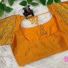 Raw Silk Blouses with embroidery work on sleeves- Size 42