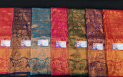 Pure Silk Saree - Copper Zari Work Traditional & Trendy 7 Colors