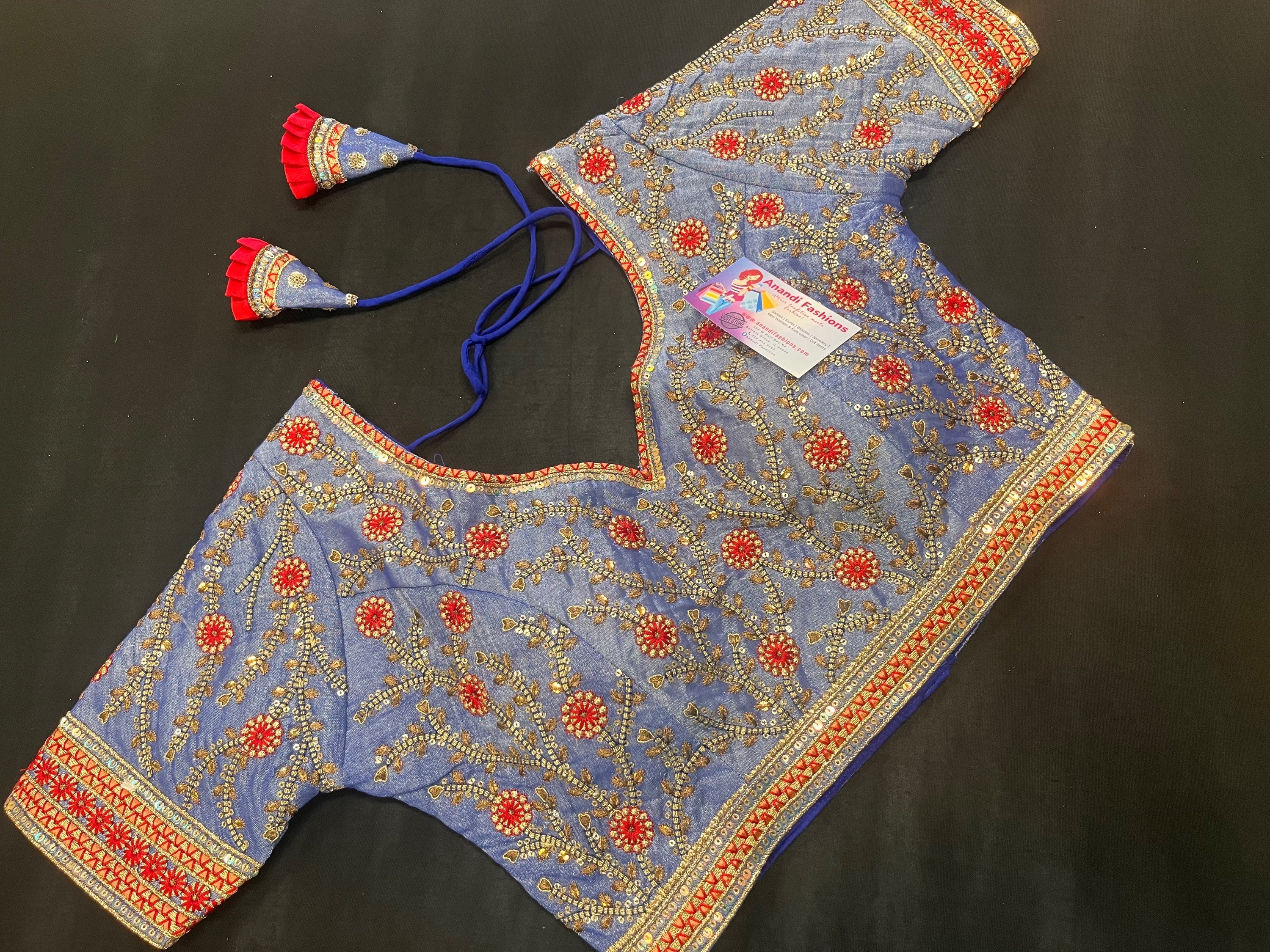 Vibrant Ready made Work Blouse image 8