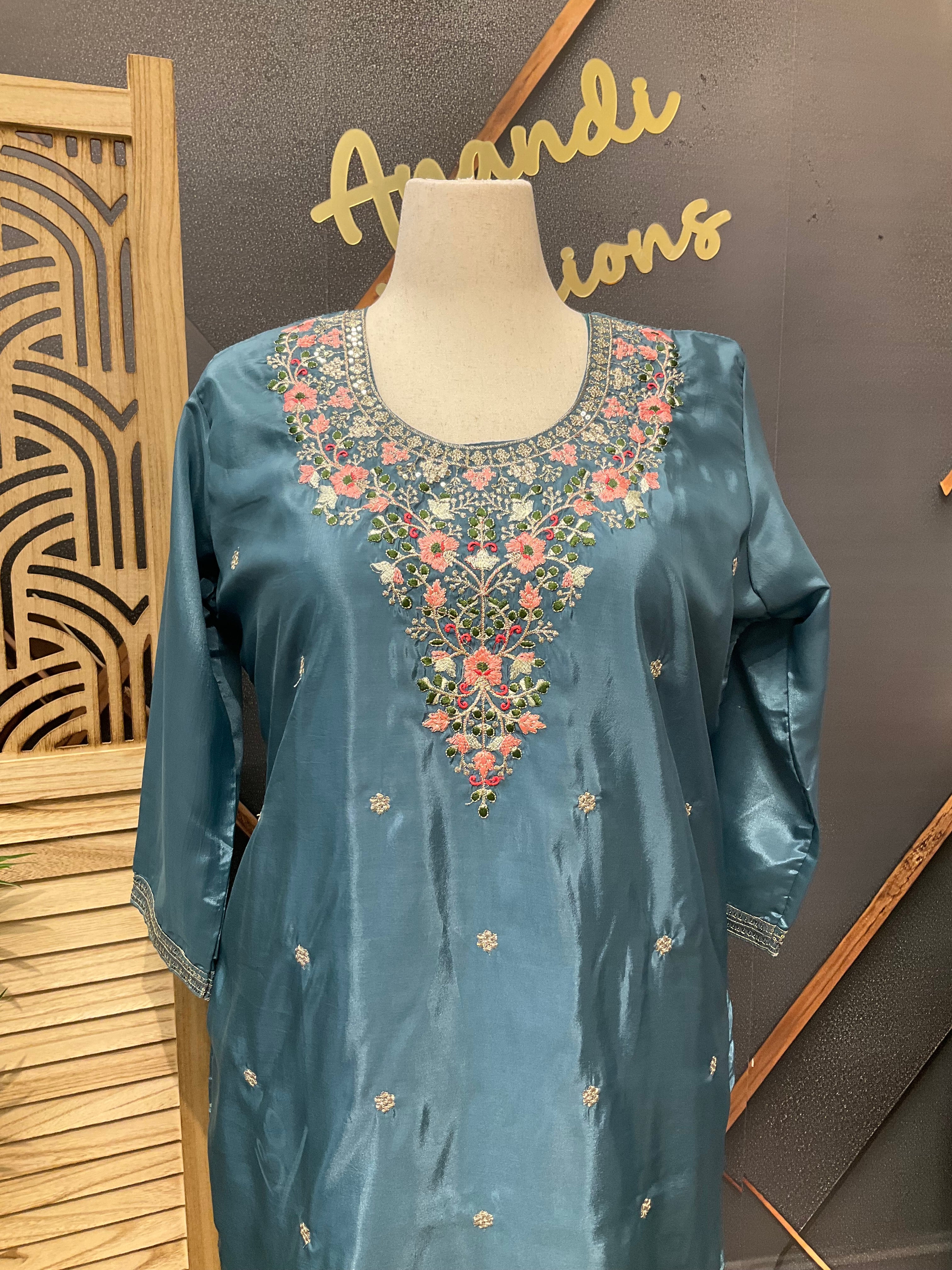 Plus Size Party Wear Kurti set- Size 48/50