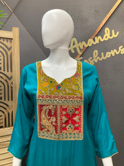 Women’s Rama Blue Kurti Set