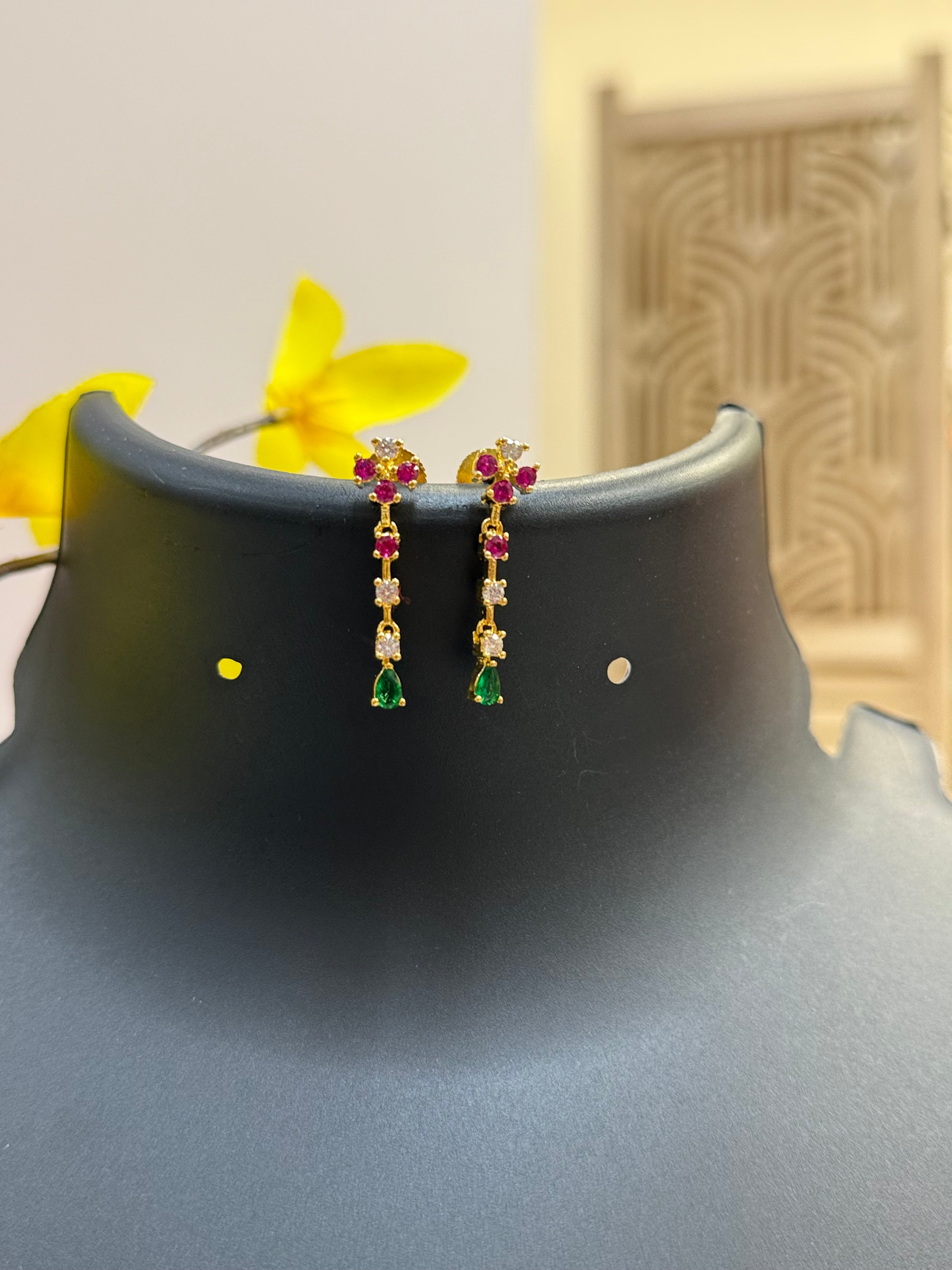 Cute Multicolor Stones Necklace set