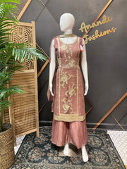 Unique Style Onion Pink Palazzo set
